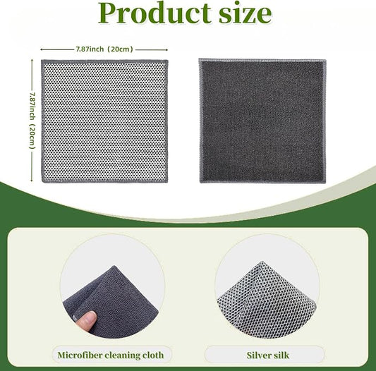 Stainless Steel Scrubber and Cleaning Rags - Image 2