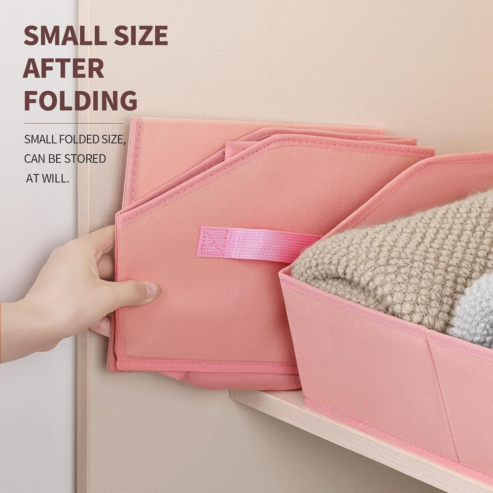 Homsorout Closet Baskets for Shelves Trapezoid - Decorative Storage Baskets w...