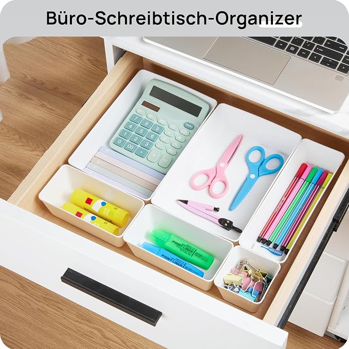 Vtopmart 25 PCS Plastic Drawer Organizers Set, 4-Size Versatile Bathroom and - Image 6