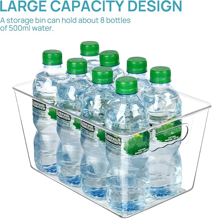 Vtopmart Clear Plastic Pantry Organizer Bins, Countertops, Freezer Organization - Image 3