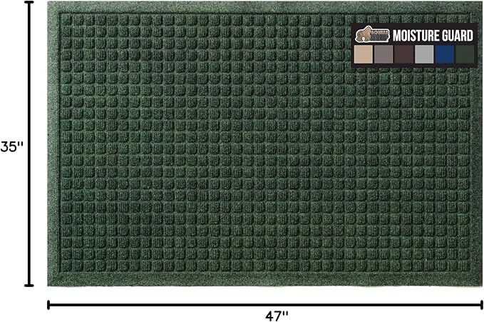 GORILLA GRIP Front Door Mat, Indoor Outdoor Ultra Absorbent HydroAbsorb Doormat - Image 2