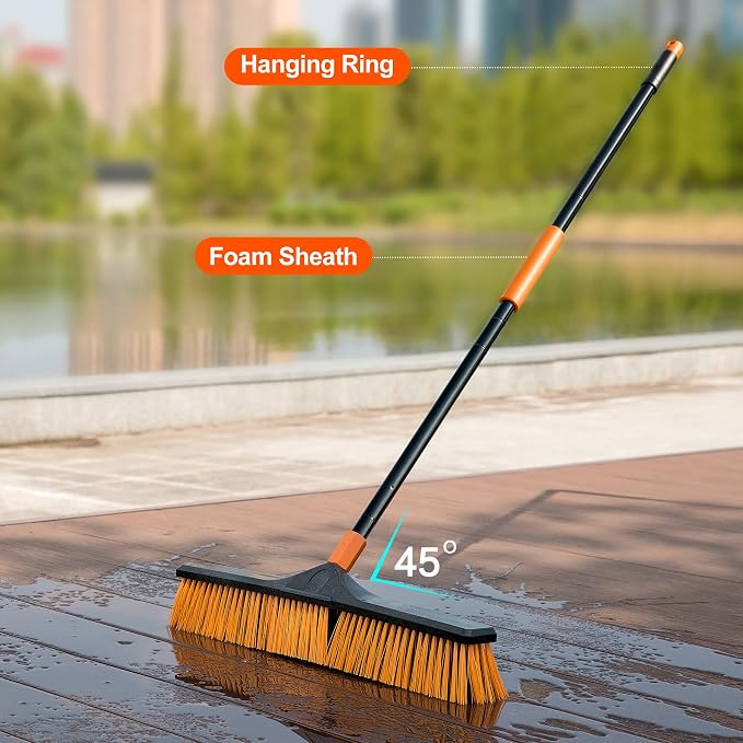24”Push Broom Brush for Floor Cleaning - Image 4
