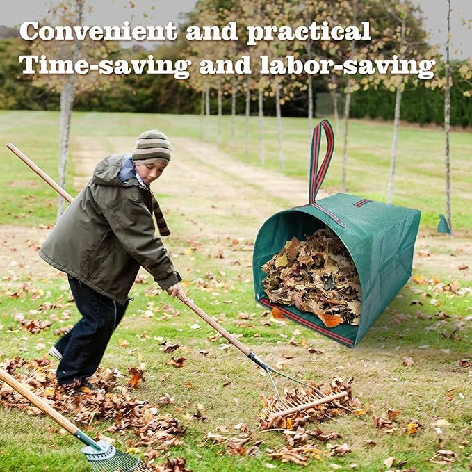 72 gallon Leaf Collector bags, Large Dustpan-Type Lawn Bags, Leaf Bags - Image 5