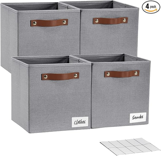Collapsible Fabric Storage Cube Bins by Bagnizer