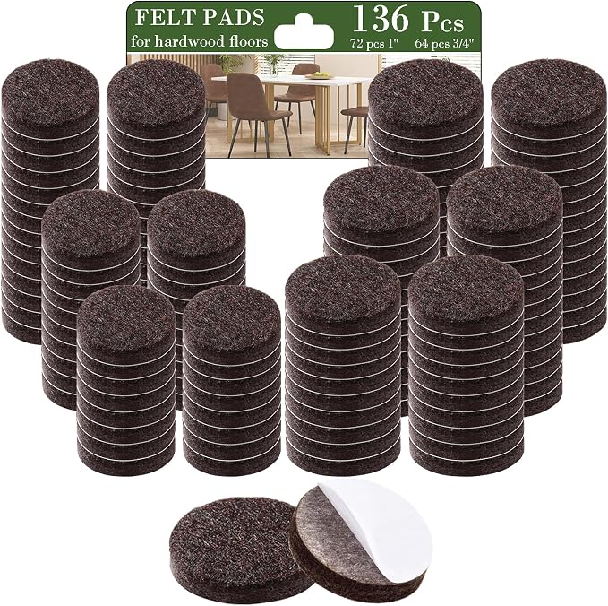 Fursafe&Q Felt Furniture Pads, Furniture Felt Pads by FursafeQ