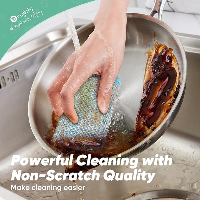 Orighty Multipurpose Wire Dishwashing Rag 12 Pcs, Upgraded Double-Layer - Image 4