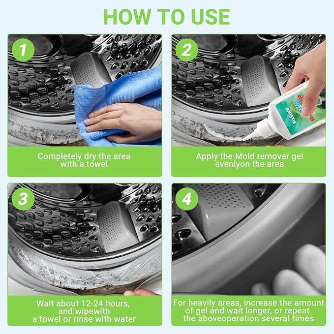 Home Remover Gel, Heavy Duty Stain Cleaner, Washer Rings and Caulk, 7.8 FL OZ - Image 5