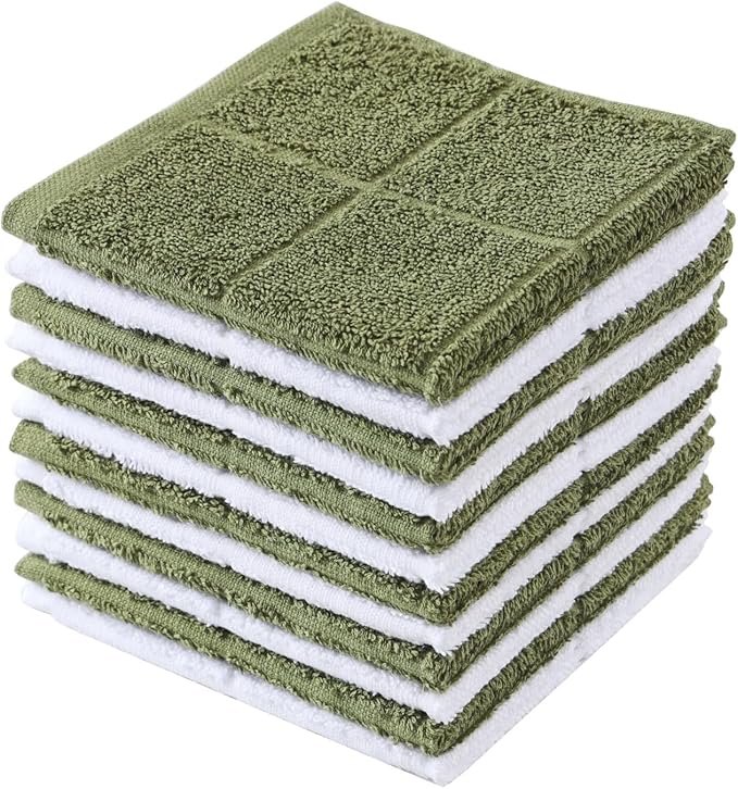 Glynniss Dishcloths Kitchen Highly Absorbent Dish Rags 100% Cotton Dish Cloths by Glynniss