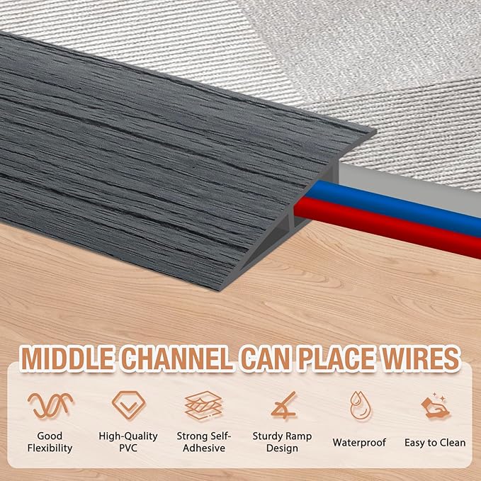 Floor Transition Strip Self Adhesive Vinyl Door Threshold - Image 3