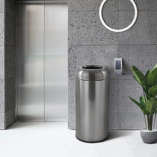 Dyna-Living Stainless Steel Trash Can Outdoor Large Garbage Can - Image 5
