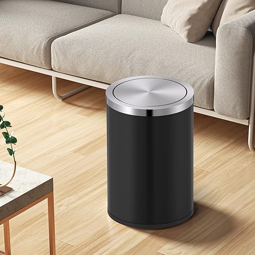 Mbillion Small Trash Can with Swing Lid 2.4 Gallons/9 Liter, Mini Trash Can - Image 2