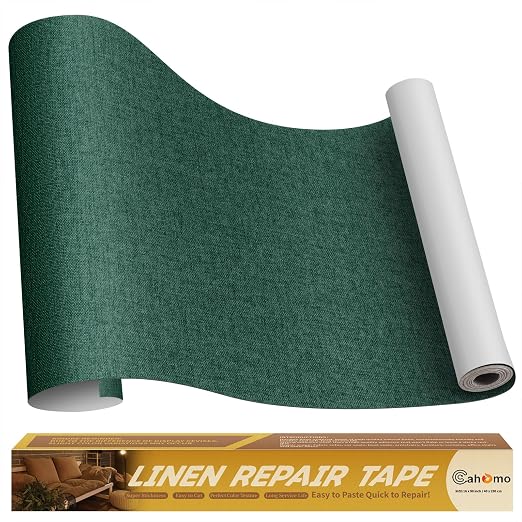 Linen Repair Tape 16x90 inch, Self Adhesive Fabric Patches, Linen Patch Tape Kit by Cahomo