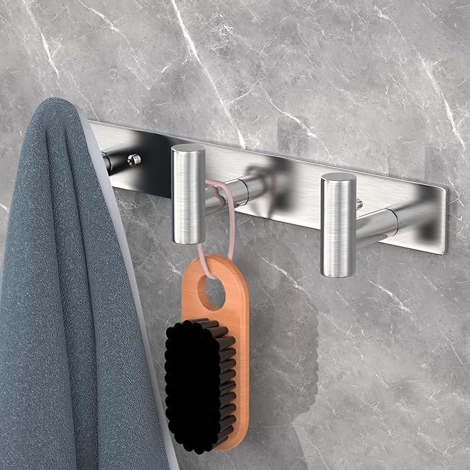 VAEHOLD Silvery Hat and Coat Wall Mount Rack - Image 2