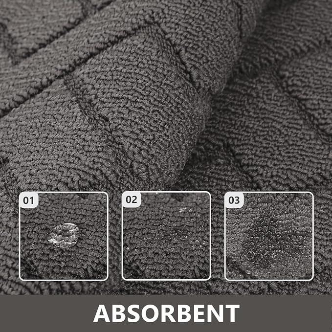 hicorfe Indoor Doormat, Front Back Door Mat Rubber Backing Non Slip Door Mats - Image 4