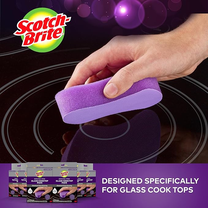 Scotch-Brite Glass Cooktop Pads, Scratch-Free & Non-Abrasive Scrubbers - Image 8