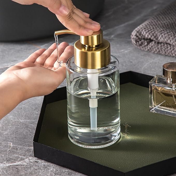 Enra Thick Glass Soap Dispenser - Image 4