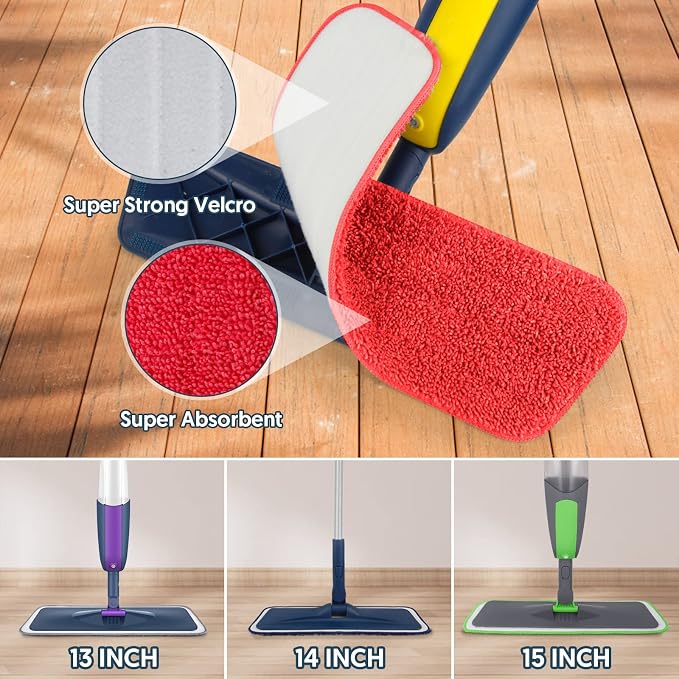 7 Count Reusable Mop Pads for Swiffer PowerMop - Image 5