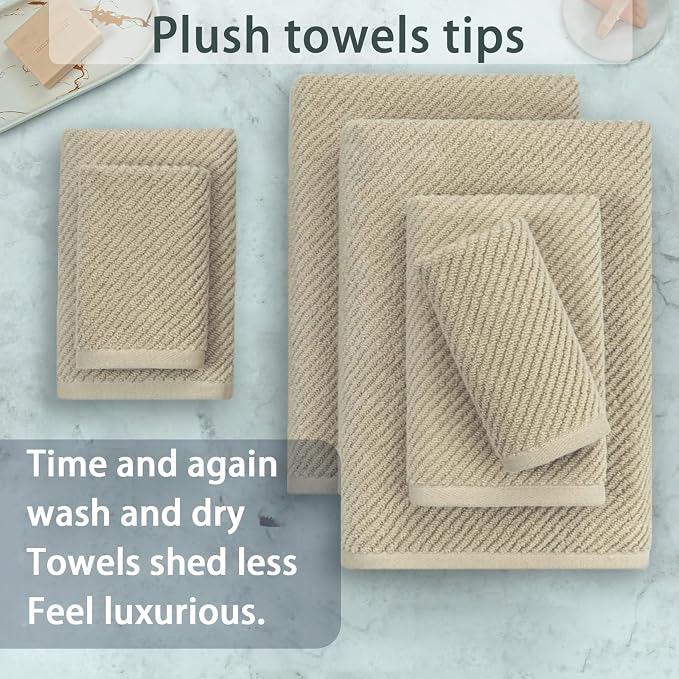 VOOVA & MOVAS Tan Bath Towels - Image 5