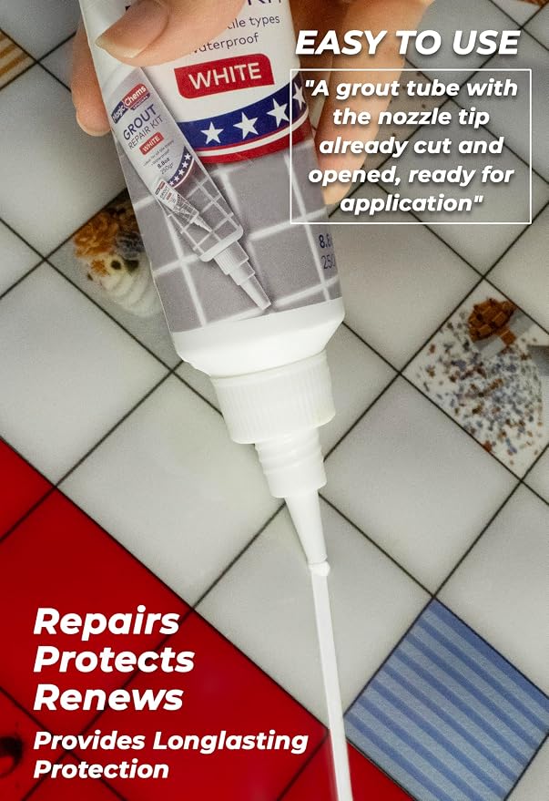 Tile Grout Repair, Grout Filler Tube Repair Kit, Tile Grout Paint, Grout Sealer - Image 2