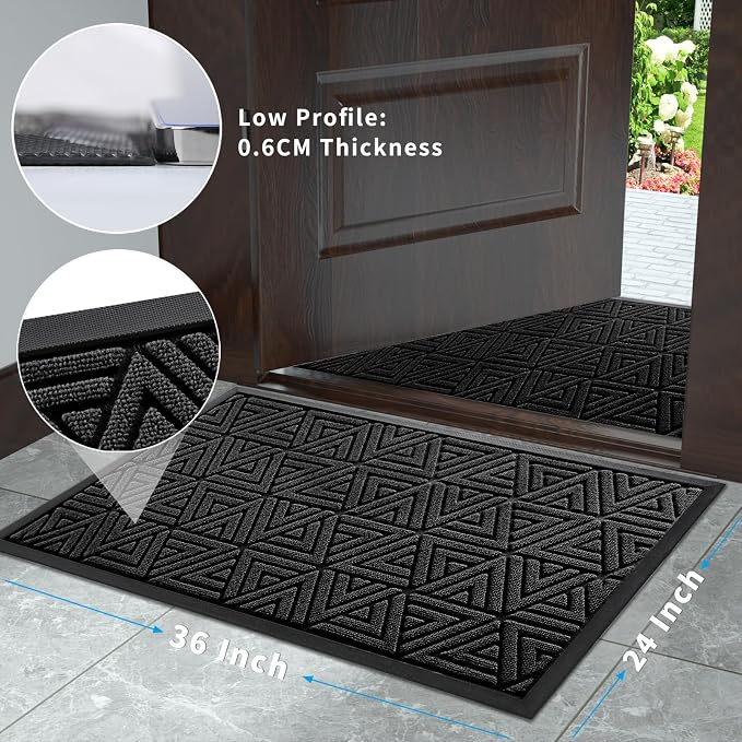 Yimobra Large Door Mat 36x24, All-Weather Waterproof Non-Slip Welcome Matt - Image 8
