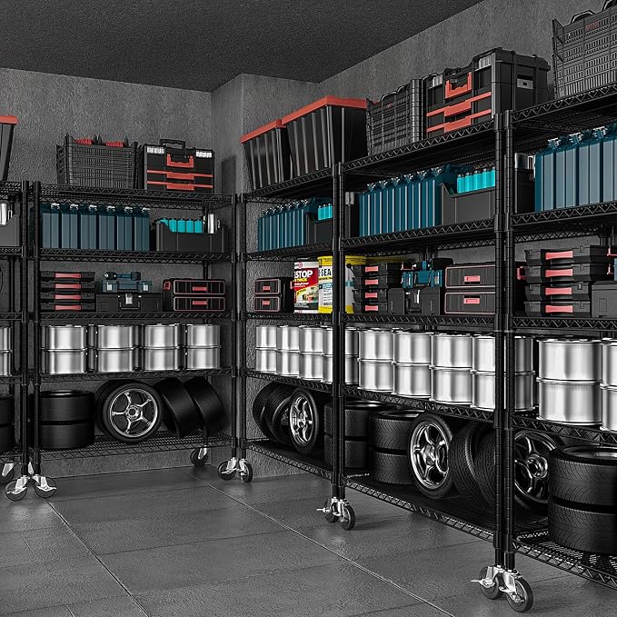 Garage Shelving 5 Tier Industrial Metal Shelving Units - Image 8