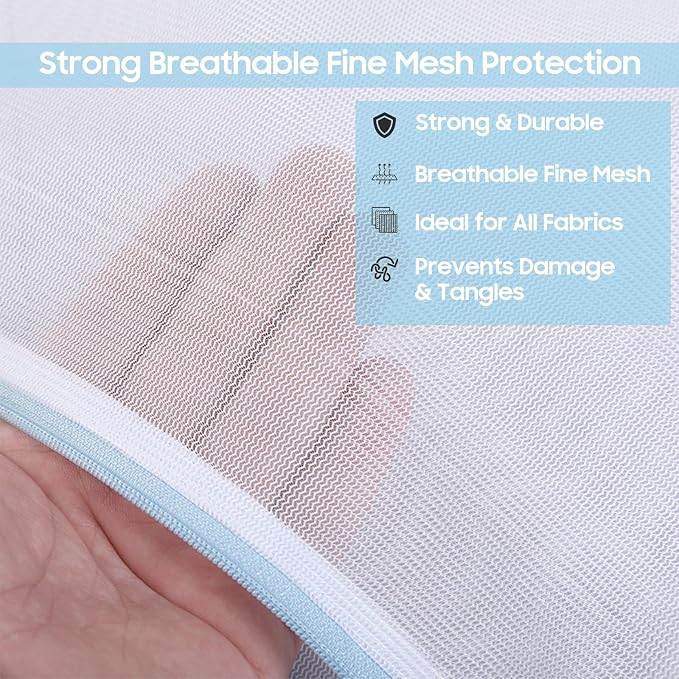 4 Pcs Large Mesh Laundry Bags for Delicates Intimates Lingerie - Image 3