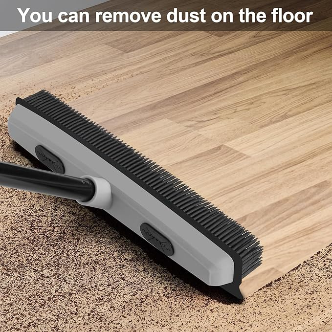 Pet Hair Removal Rubber Broom - Image 4