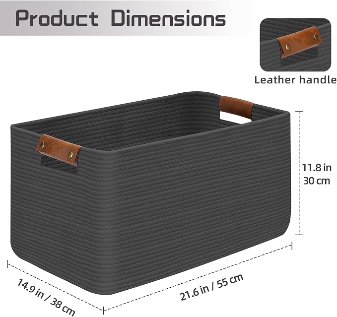 Large Collapsible Laundry Basket, Clothes Hamper - Image 2