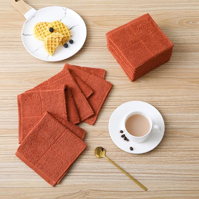 Glynniss Kitchen Dish Cloths Highly Absorbent Dish Rags 100% Cotton Wash Cloths - Image 2