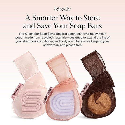 Kitsch Bar Soap Saver Bag – Patented Mesh Bag Soap Holder - Image 2