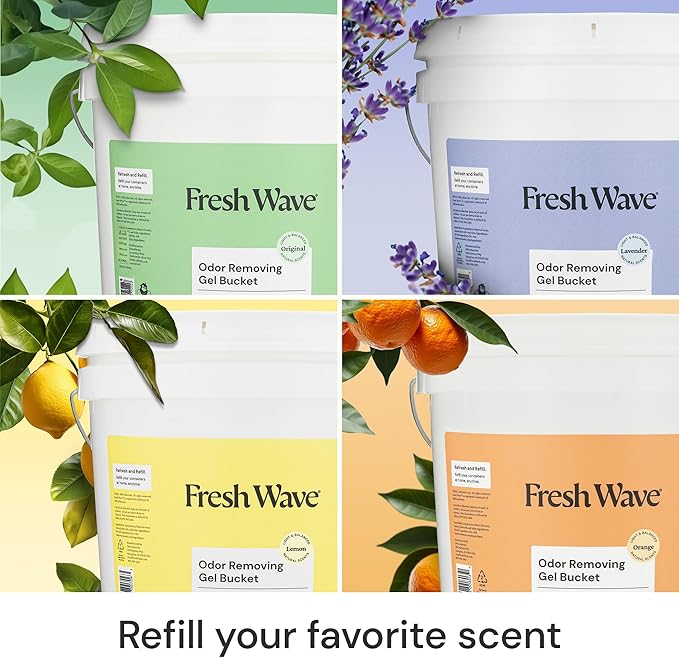 Fresh Wave Odor Removing Gel Bucket, 15.5 lb., Original Scent Refill - Image 5