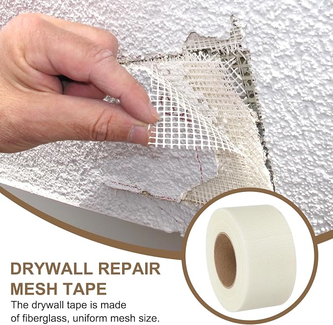 PATIKIL Drywall Repair Mesh Tape, 3 inch x 164 ft Fiberglass Repair Patch - Image 5