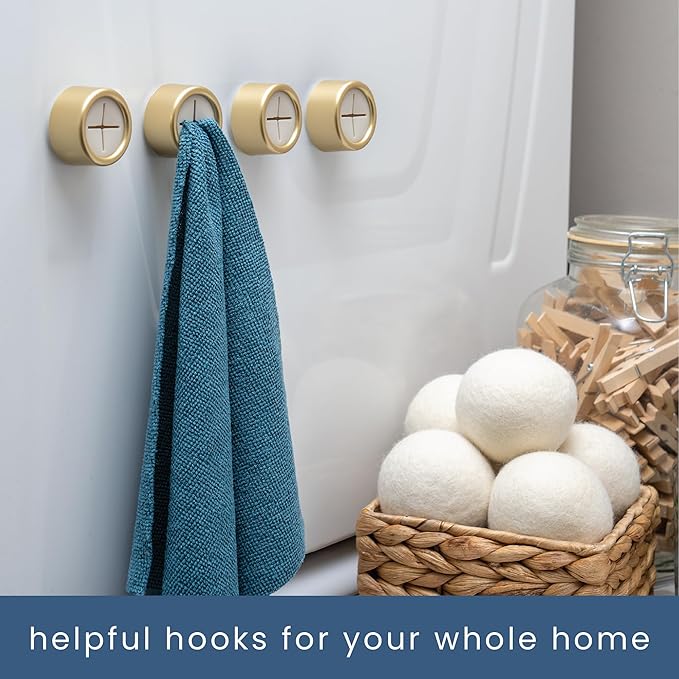 S&T INC. Round Adhesive Push Towel Hooks - Image 4