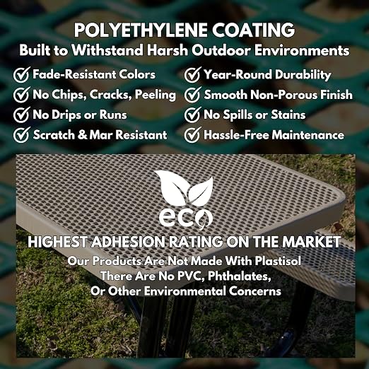 COATEDOUTDOORFURNITURE 32-Gallon Heavy-Duty Expanded Metal Round Trash - Image 7