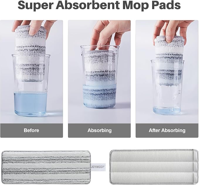 JOYMOOP Flat Mop Pads, Microfiber Mop Cleaning Pads, Washable Pads, Pads - Image 7