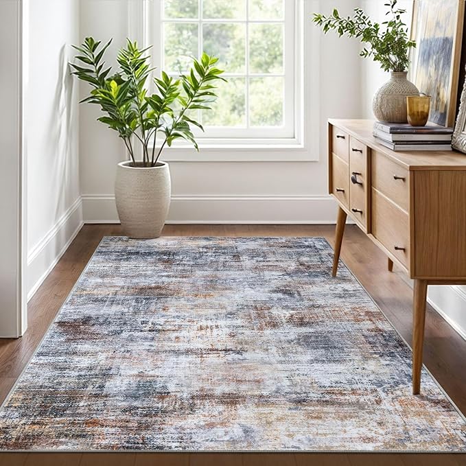 IOHOUZE Abstract Area Rug 4x6 Ft Washable Rugs - Image 8