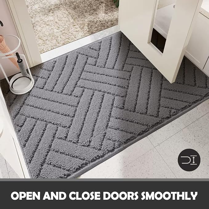 Door Mat Indoor Doormat, Entryway Rug Door Mats Non-Slip Rubber Backing - Image 5