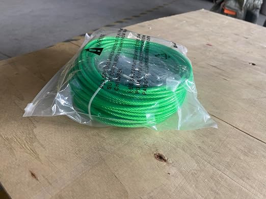 100 Ft Turnbuckles for Cables Wire, 3/16" Green PVC Coated Wire Rope Kit - Image 12