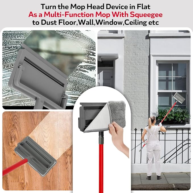 Ceiling Fan Cleaner Duster, 75‘’ Extendable Long Handle Ceiling Fan Blade - Image 3