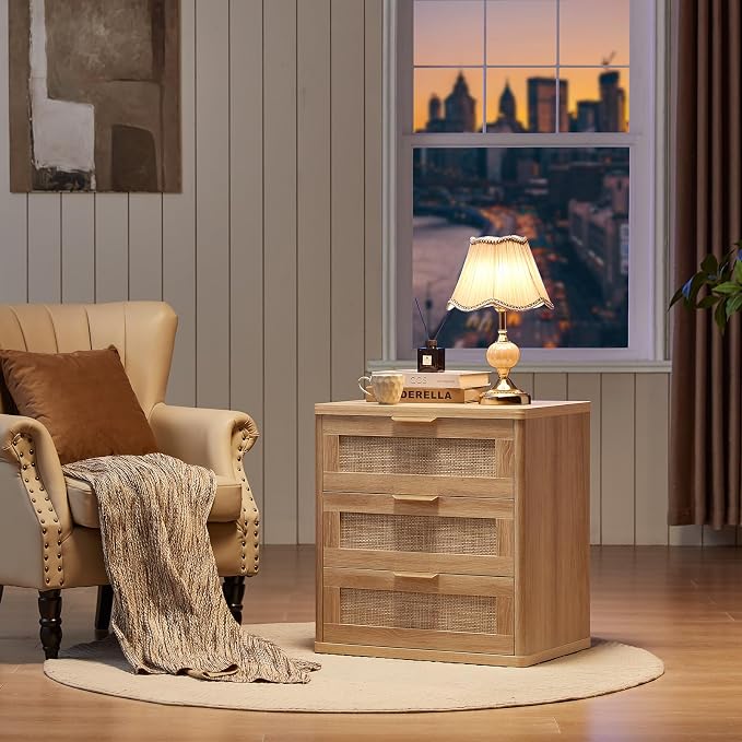 LEYAOYAO Rattan Night Stand - Image 5