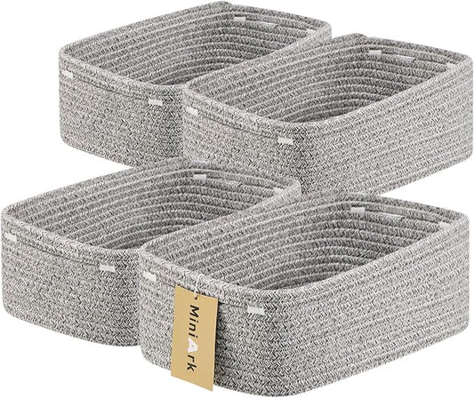 Small Storage Baskets for Organizing | Closet Organizer Bins | Shelf Toy Basket by MiniArkStorageBasketsHome
