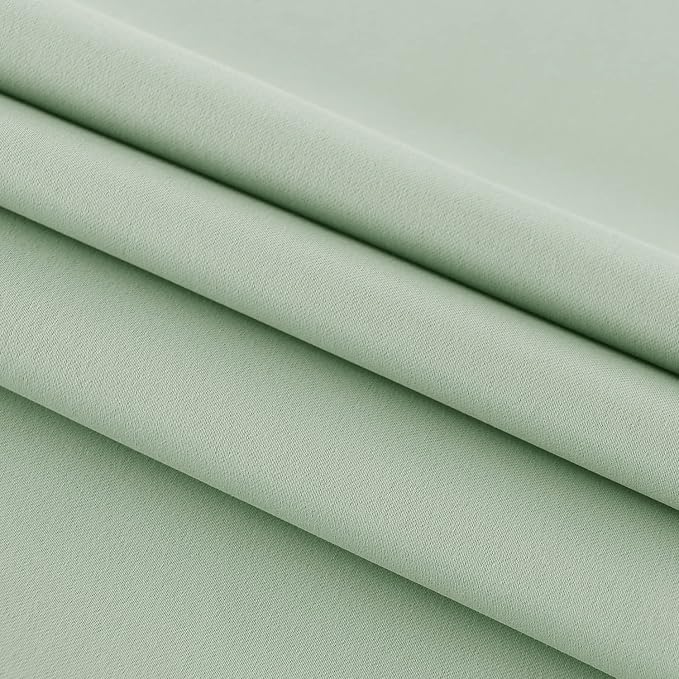 DWCN French Door Curtains – Rod Pocket Thermal Blackout Curtain - Image 5