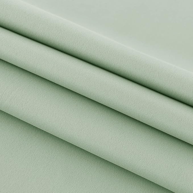 DWCN French Door Curtains – Rod Pocket Thermal Blackout Curtain - Image 5