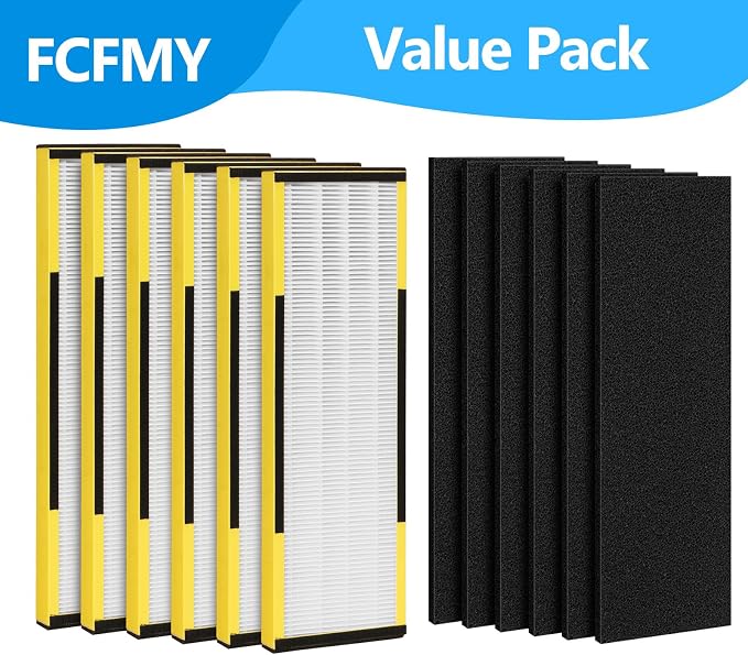 6 Packs FLT4825 H13 True HEPA Replacement Filter B Compatible - Image 4