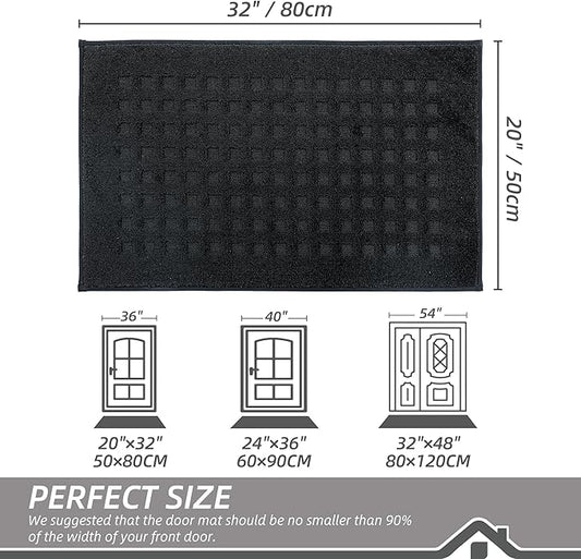 BEQHAUSE Waffle Door Mats Indoor 20"x32", Dog Mat - Image 2