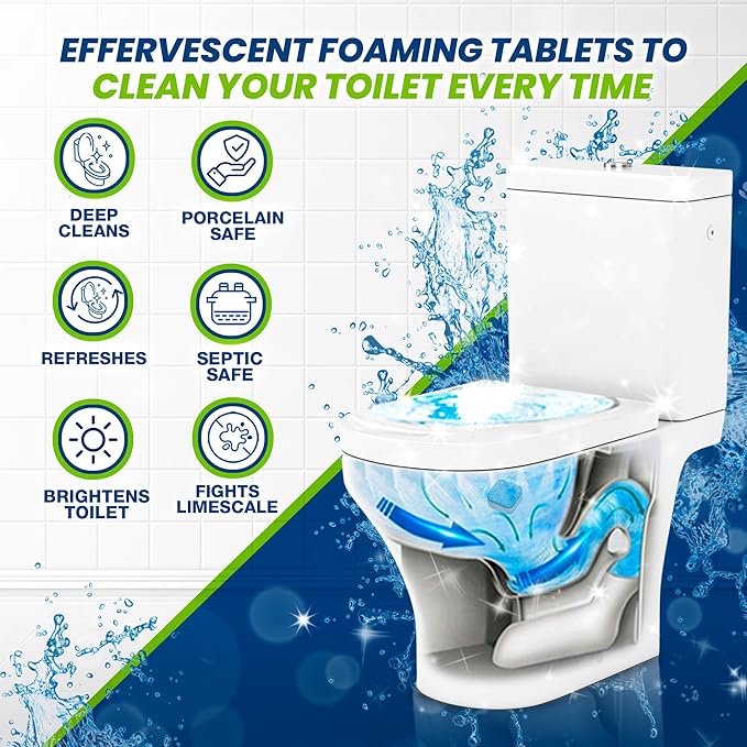 True Fresh Toilet Bowl Cleaner Tablets 24 Pack – Deodorizer & Septic Safe – - Image 2