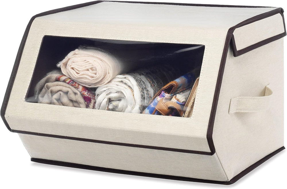 Whitmor Stackable Window Storage Box，6 pack