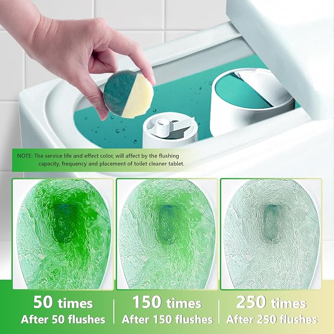 Toilet Bowl Cleaner Tablets, Automatic Toilet Bowl Cleaners, Long-Lasting - Image 5