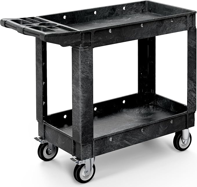 YITAHOME Utility Cart on Wheels, Plastic Tool Cart 550 lbs Capacity Service Cart by YITAHOME