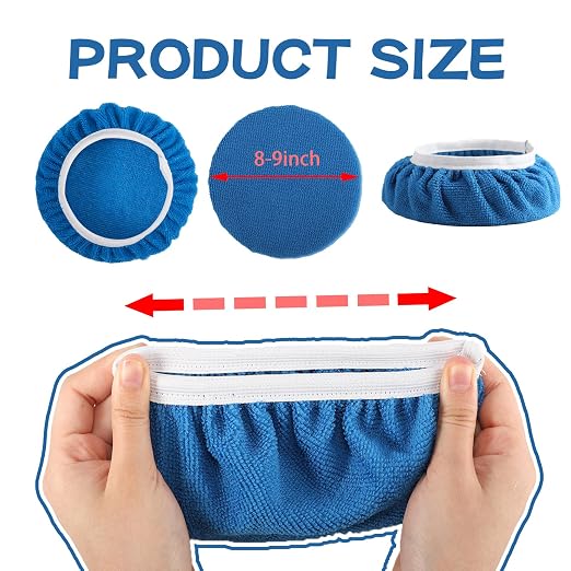 40 Piece Car Polisher Pad Set, Mix Pack of 24 Microfiber, 8 Non Woven, 8 Woolen - Image 2